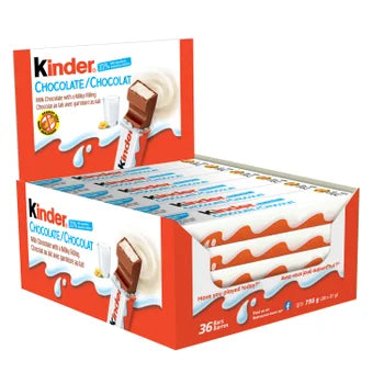 Kinder Milk Chocolate Bars (36 x 21 g)