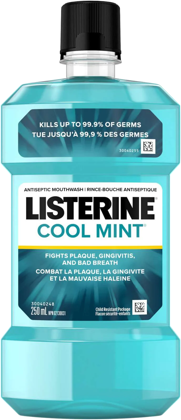 Listerine Mouth Wash Cool Mint Antiseptic (250ml) - Quecan
