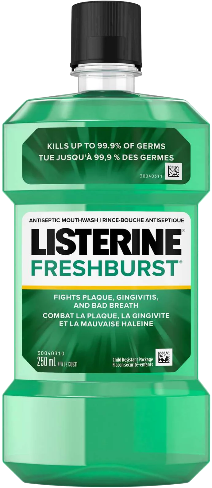 Listerine Mouth Wash Fresh Burst Antispetic (250ml) - Quecan