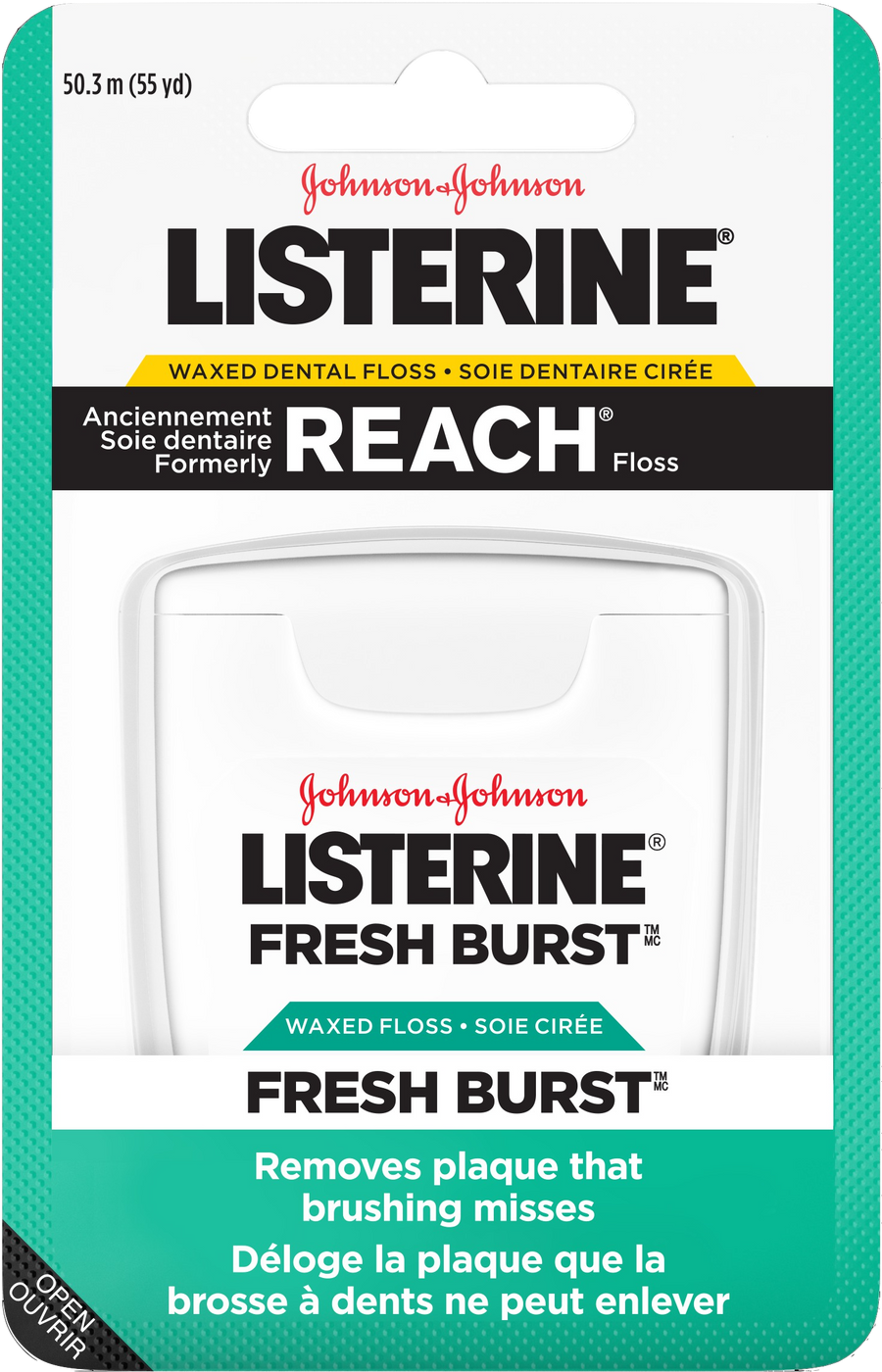 Listerine Waxed Dental Floss 50.3m  - Fresh Burst (Pack of 6) - Quecan