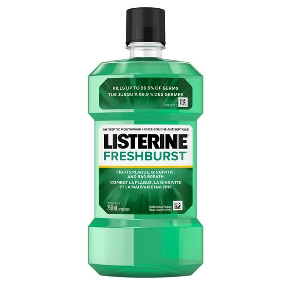 Listerine Fresh Burst Mouth Wash Antiseptic (250ml) - Quecan