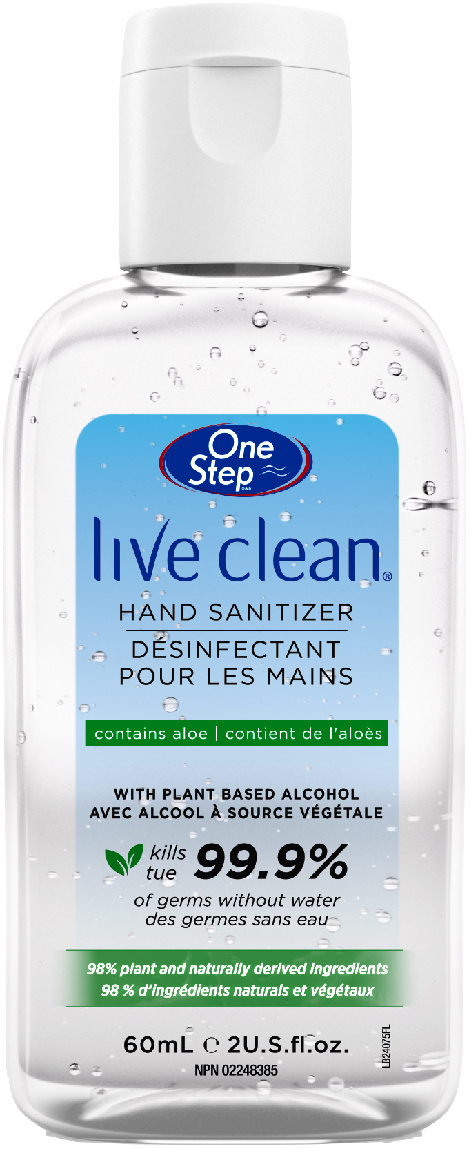 Live Clean One Step Hand Sanitizer (60ml) - Quecan