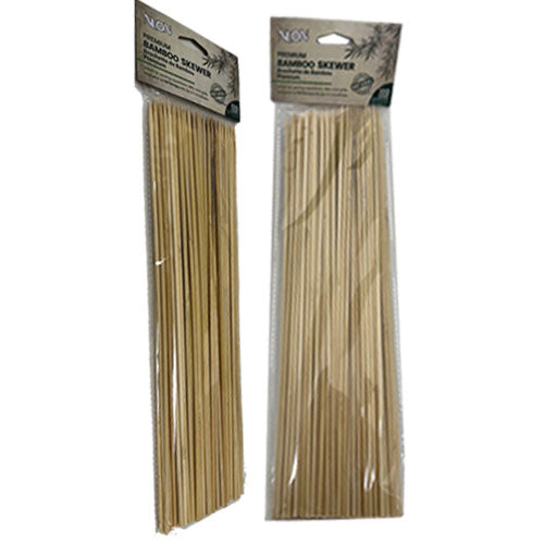 Neon Bamboo Skewers  12"/3mm (Pack of 100) - Quecan