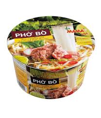 Mama Rice Noodles Bowl Artificial Beef Flavor (6 x 65g)
