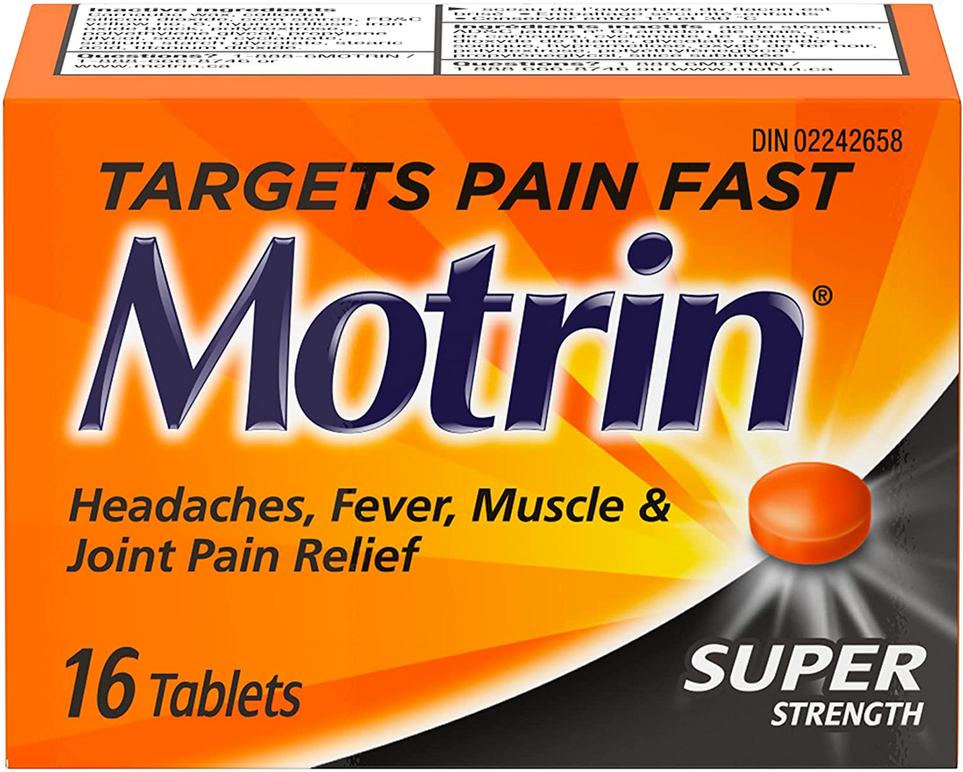 Motrin Super Strength Ibuprofen Tablets USP 400mg 16ct - Quecan