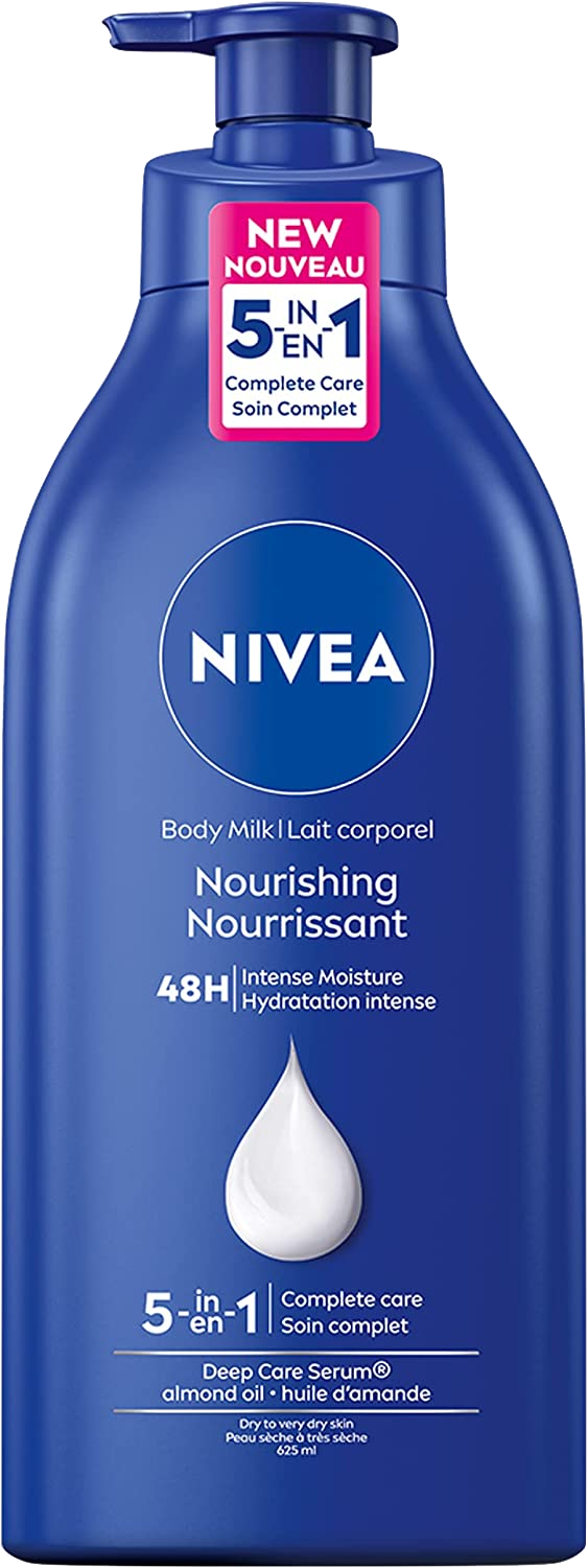 Nivea Nourishing Almond Oil Body Milk (625ml) - Quecan
