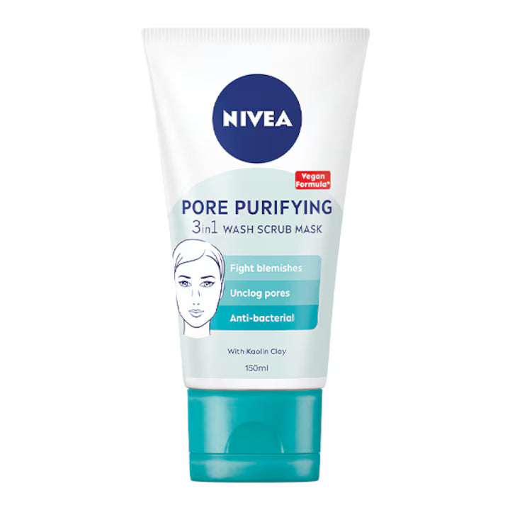 Nivea 3 in 1 Cleanser Scrub Mask (150mL)