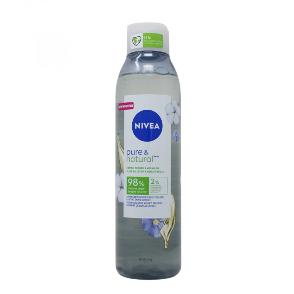 Nivea B/W Cotton Flower & Argon Oil (500ml) - Quecan