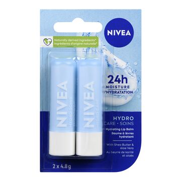 Nivea Hydro Care Lip Balm (2 x 4.8g) - Quecan