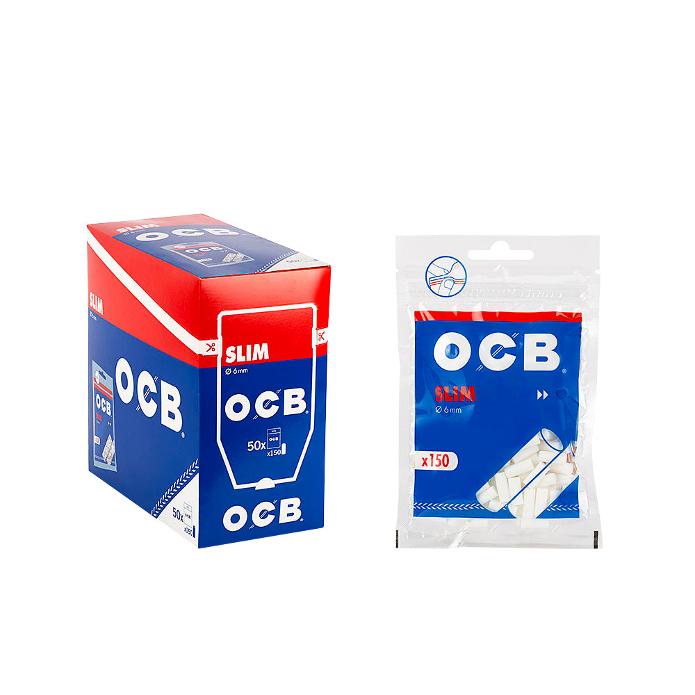 OCB Slim - Filter Tips 6mm (Box of 50 Bags)