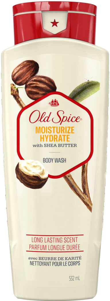 Old Spice Body Wash Moisturize  532 ml. - Quecan