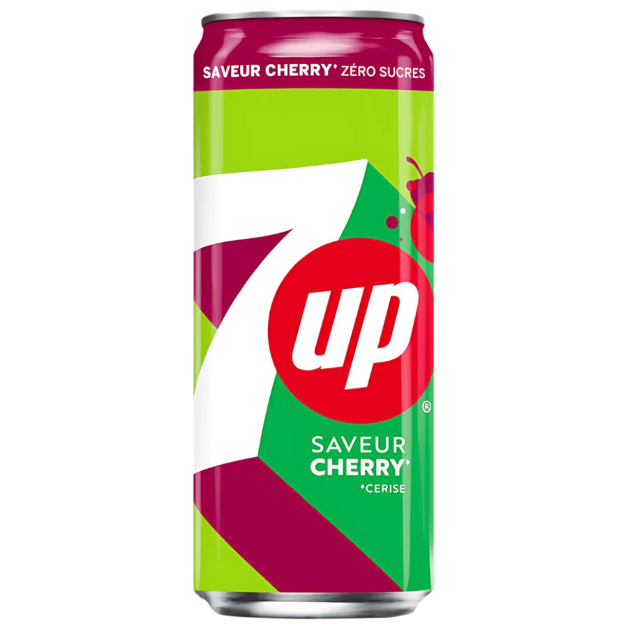 7UP Cherry Slim (24 x 330 mL) (Can Dep) - Quecan