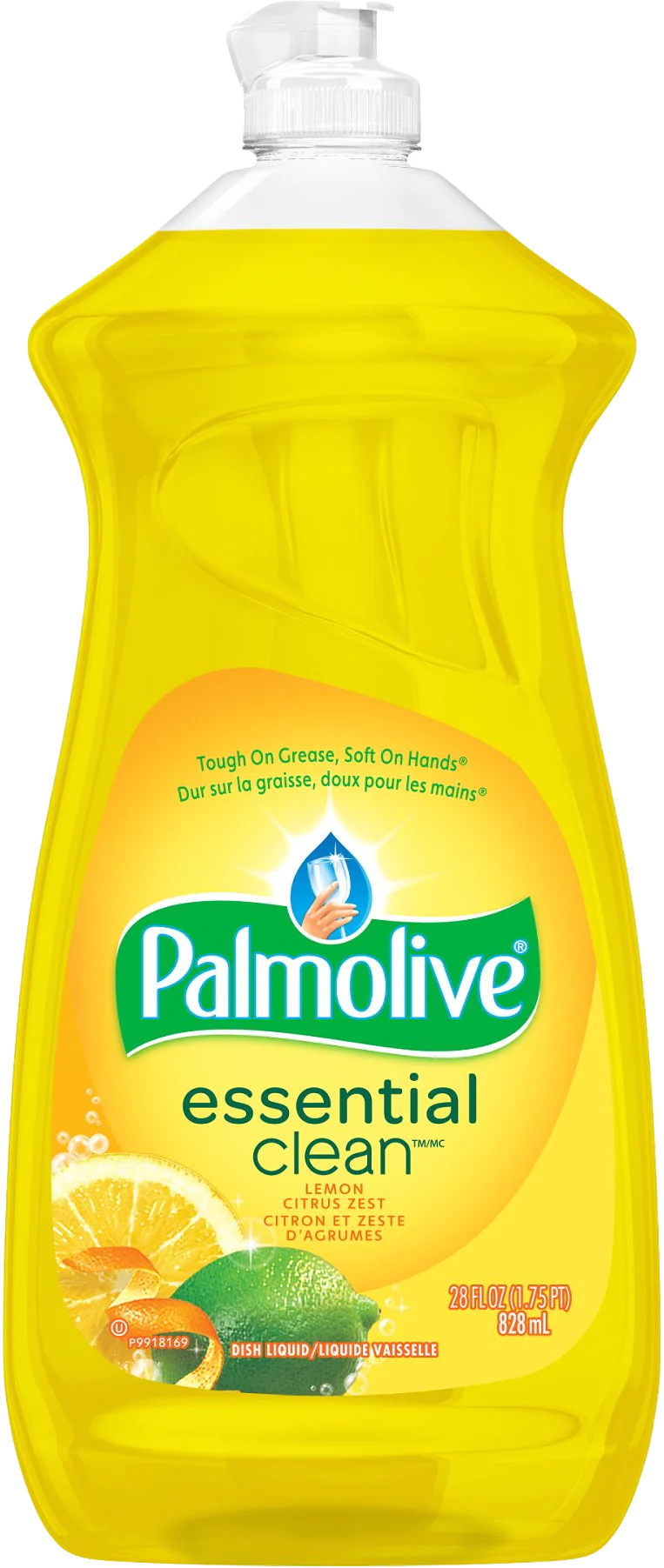 Palmolive Essential Clean Dish Washing Soap - Lemon Citrus Zest (828ml) - Quecan