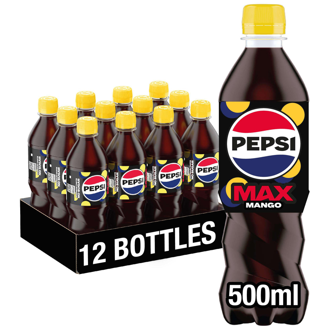 Pepsi Max Mango Flavor Drink (12 x 500mL) (Can Dep.)