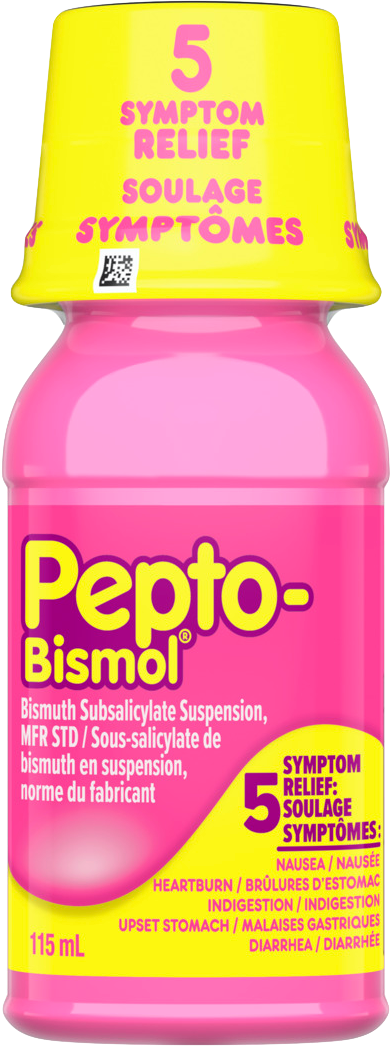 Pepto Bismol Bismuth Subsalicylate Liquid 115mL. - Quecan