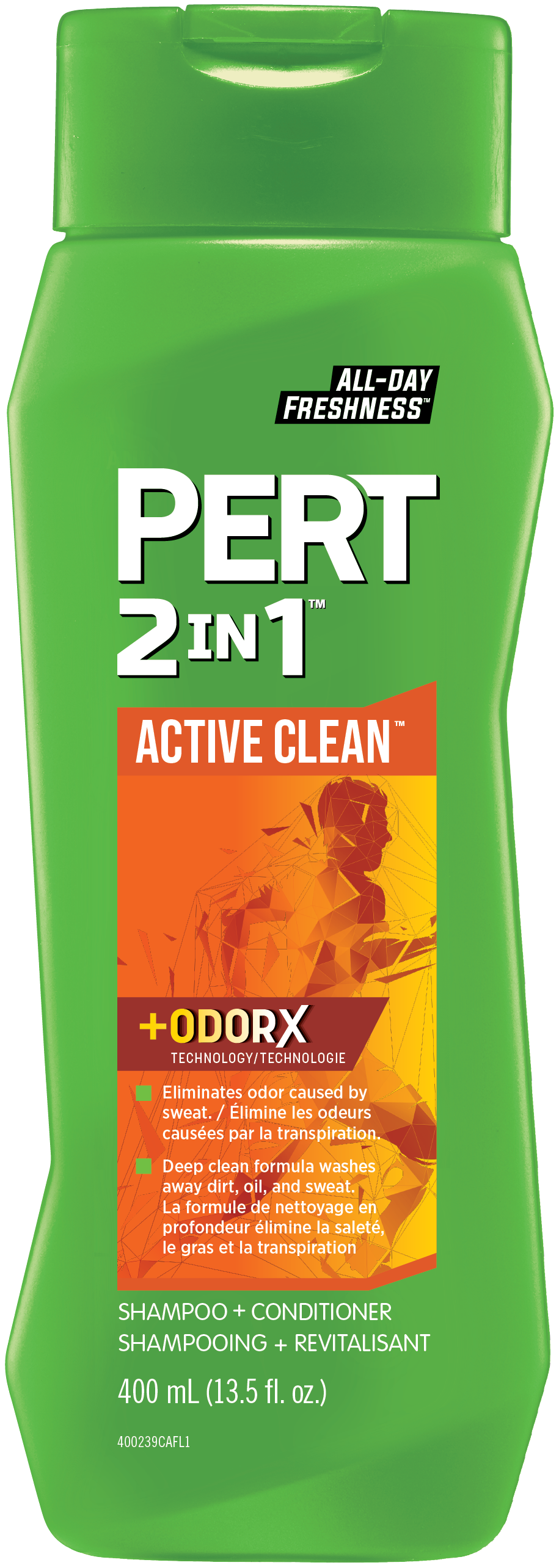 Pert Active Clean 2 In 1 Shampoo + Conditioner (400ml) - Quecan