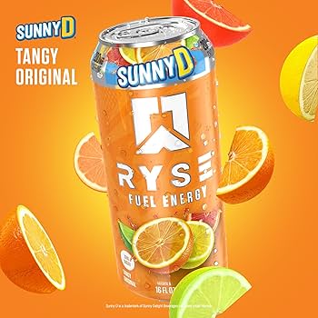RYSE Fuel Energy Drink - Sunny D Tangy Original ( 12 x 473mL) ( Can dep)