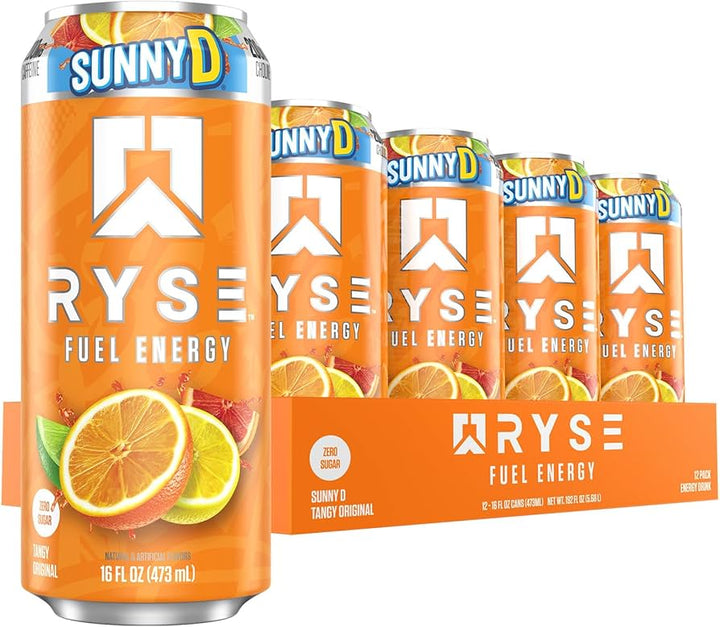 RYSE Fuel Energy Drink - Sunny D Tangy Original ( 12 x 473mL) ( Can dep)