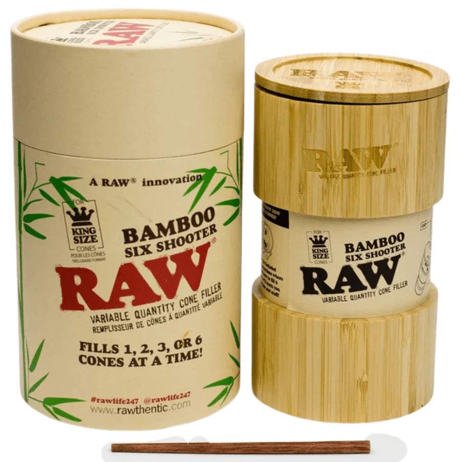 Raw Bamboo King Size Six Shooter