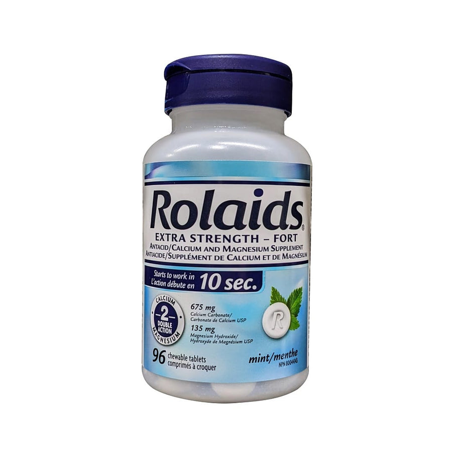 Rolaids Extra Strength Mint Antacid Chewable Tablets 96ct - Quecan
