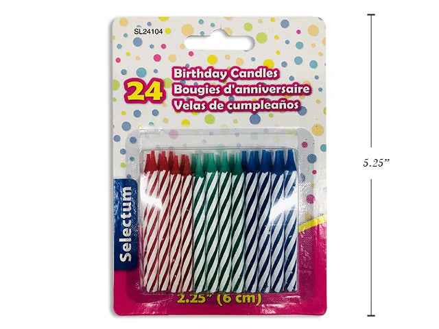 Birthday Candles ( 24 X 24 Pcs )