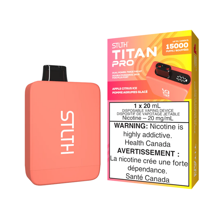 STLTH TITAN Pro 15k Puffs Disposable Device  - Single Unit (20mg/ml) (STAMPED) - Quecan