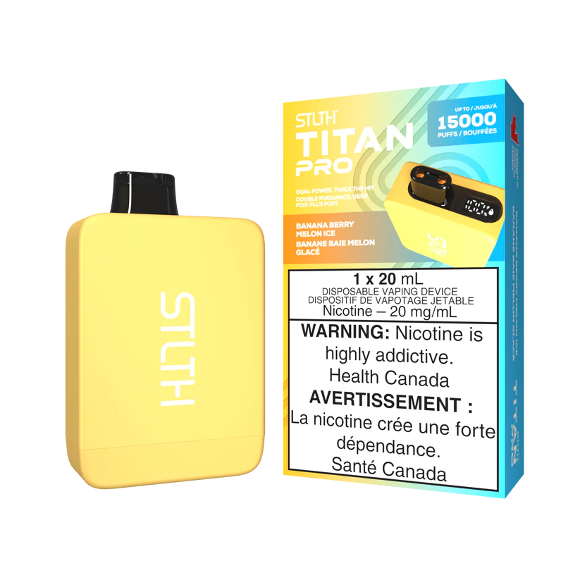 STLTH TITAN Pro 15k Puffs Disposable Device  - Single Unit (20mg/ml) (STAMPED) - Quecan