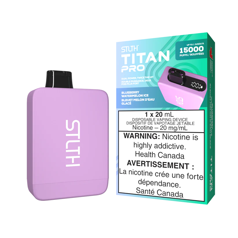 STLTH TITAN Pro 15k Puffs Disposable Device  - Single Unit (20mg/ml) (STAMPED) - Quecan