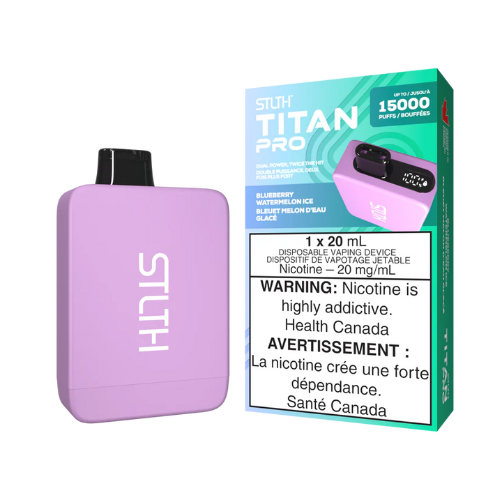 STLTH TITAN Pro 15k Puffs Disposable Device  - Single Unit (20mg/ml) (STAMPED) - Quecan