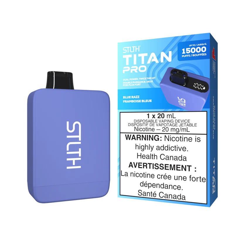 STLTH TITAN Pro 15k Puffs Disposable Device  - Single Unit (20mg/ml) (STAMPED) - Quecan