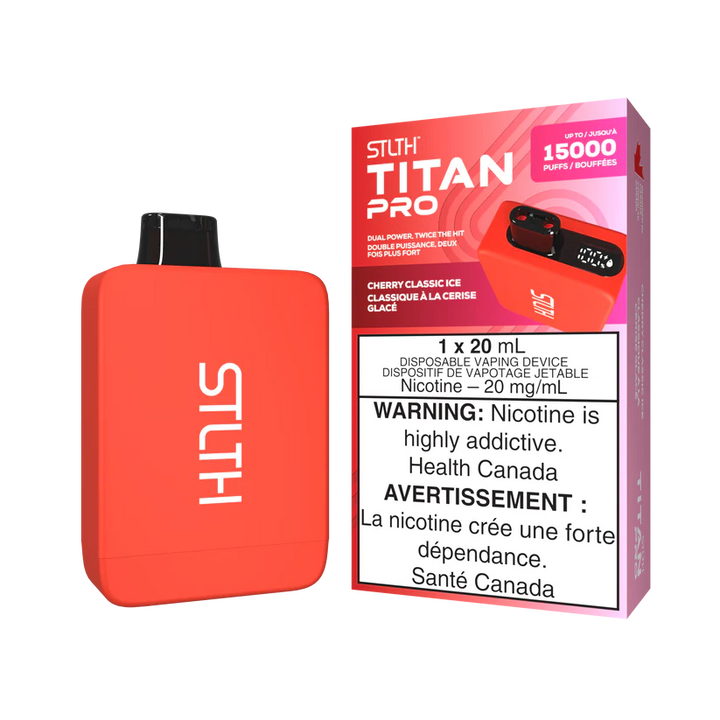 STLTH TITAN Pro 15k Puffs Disposable Device  - Single Unit (20mg/ml) (STAMPED) - Quecan