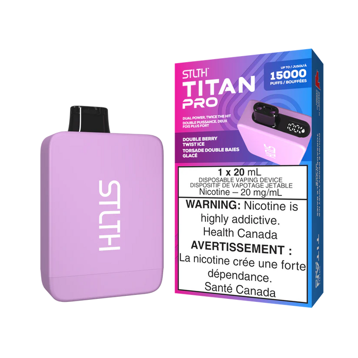 STLTH TITAN Pro 15k Puffs Disposable Device  - Single Unit (20mg/ml) (STAMPED) - Quecan