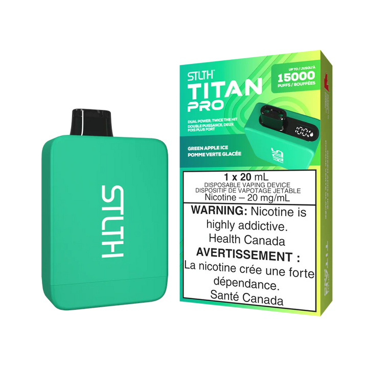 STLTH TITAN Pro 15k Puffs Disposable Device  - Single Unit (20mg/ml) (STAMPED) - Quecan