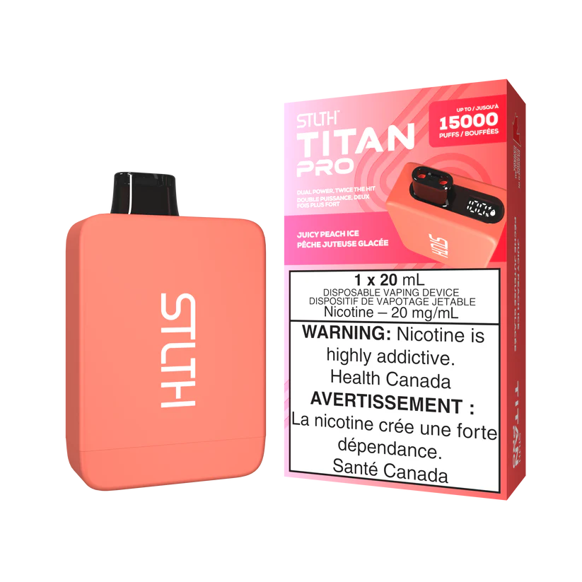 STLTH TITAN Pro 15k Puffs Disposable Device  - Single Unit (20mg/ml) (STAMPED) - Quecan