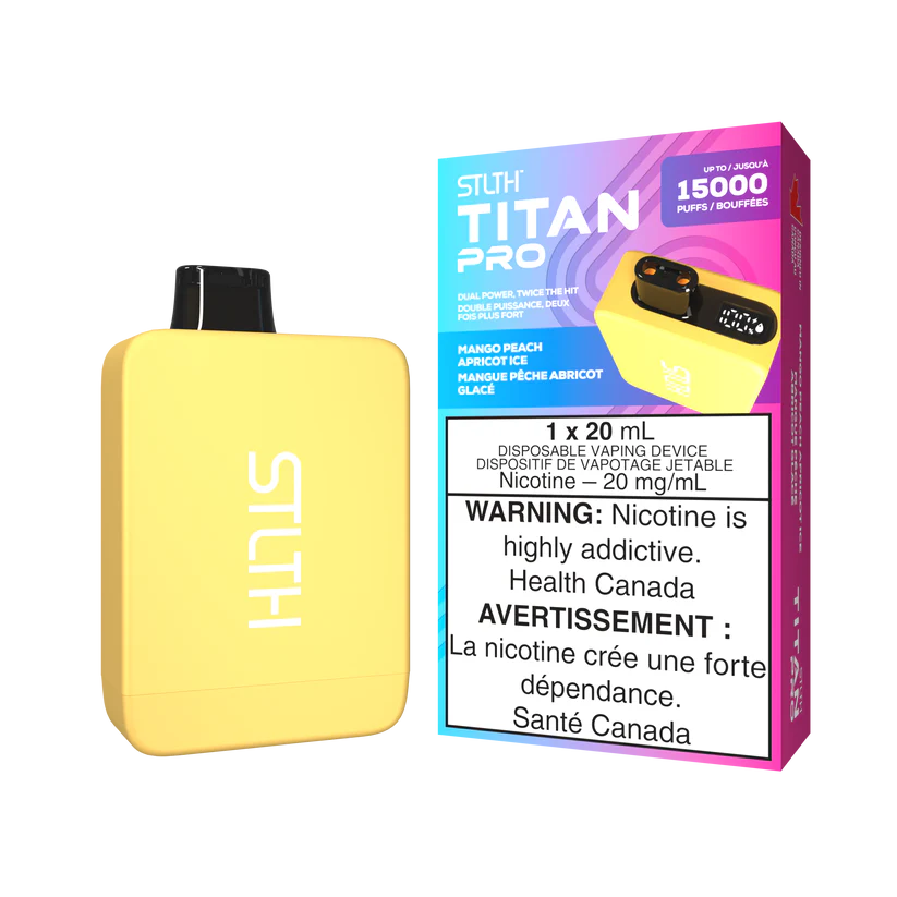 STLTH TITAN Pro 15k Puffs Disposable Device  - Single Unit (20mg/ml) (STAMPED) - Quecan