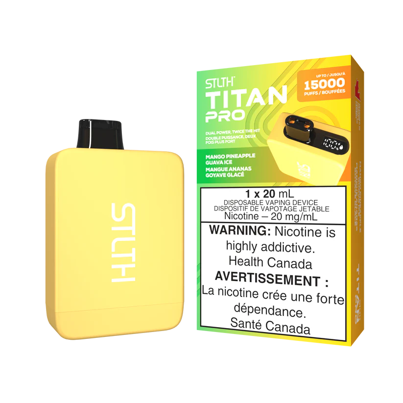 STLTH TITAN Pro 15k Puffs Disposable Device  - Single Unit (20mg/ml) (STAMPED) - Quecan