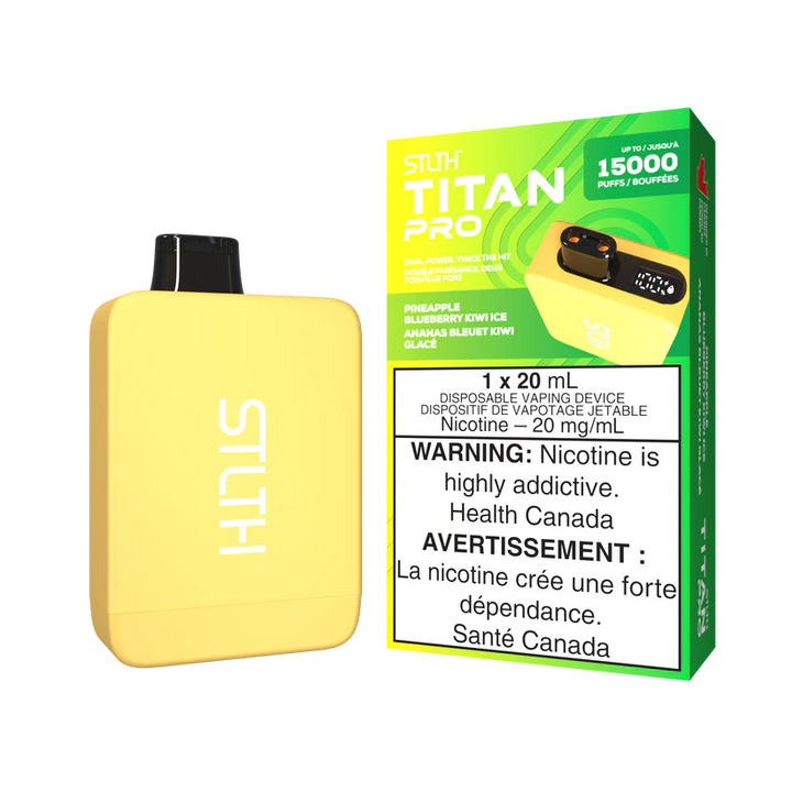 STLTH TITAN Pro 15k Puffs Disposable Device  - Single Unit (20mg/ml) (STAMPED) - Quecan