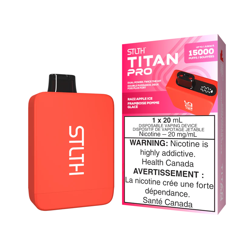 STLTH TITAN Pro 15k Puffs Disposable Device  - Single Unit (20mg/ml) (STAMPED) - Quecan