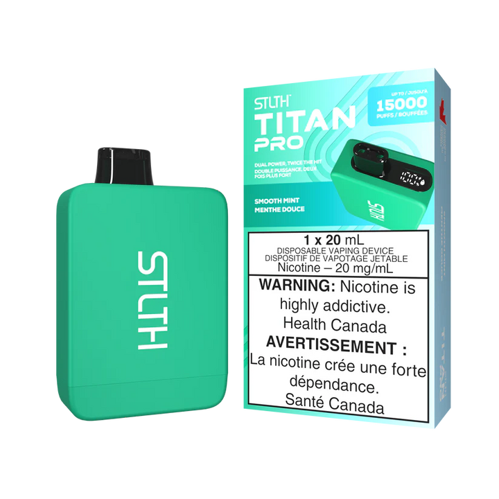 STLTH TITAN Pro 15k Puffs Disposable Device  - Single Unit (20mg/ml) (STAMPED) - Quecan