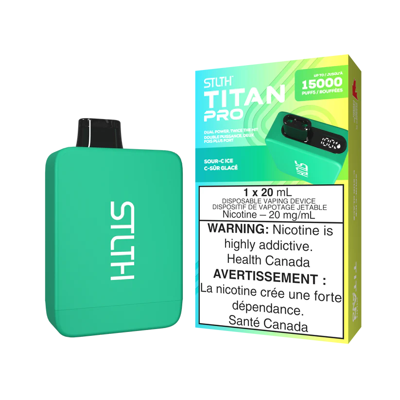 STLTH TITAN Pro 15k Puffs Disposable Device  - Single Unit (20mg/ml) (STAMPED) - Quecan