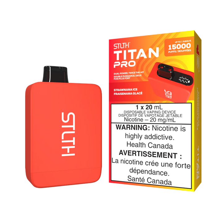 STLTH TITAN Pro 15k Puffs Disposable Device  - Single Unit (20mg/ml) (STAMPED) - Quecan