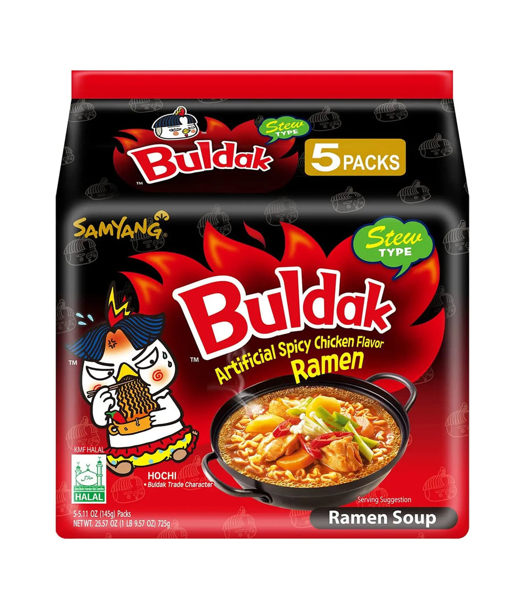 Samyang Buldak Ramen Stew Hot Chicken (Pack of 5) - Quecan