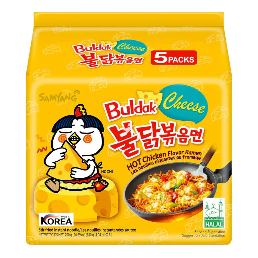 Samyang Buldak Cheese Hot Chicken Ramen (Pack of 5) - Quecan