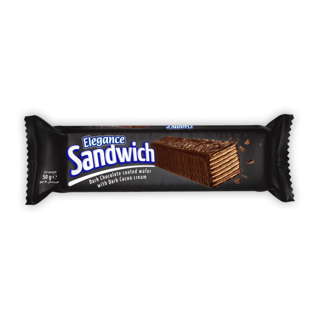 Elegance Sandwich Dark Chocolate Wafer (12 x 50g) - Quecan