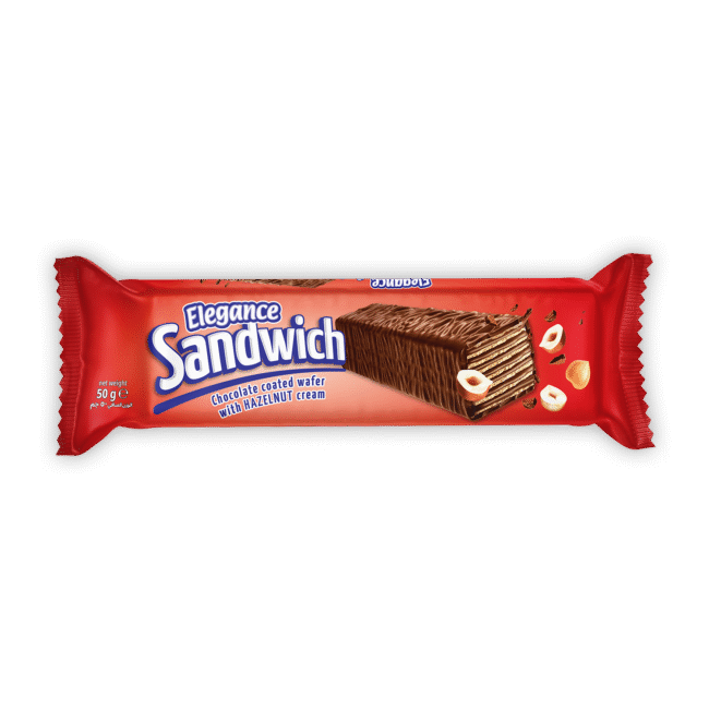 Elegance Sandwich Chocolate Hazelnut Cream (12 x 50g) - Quecan