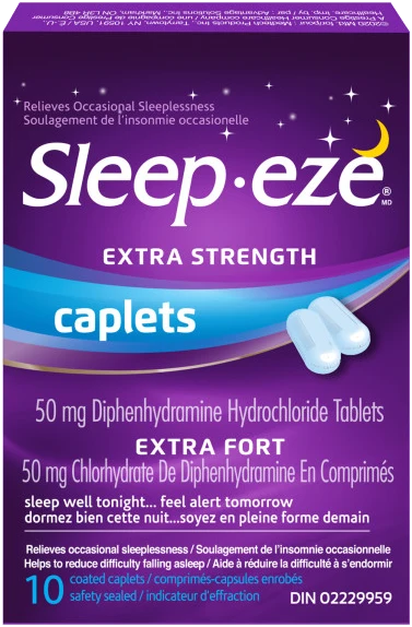 Sleep-eze E/S Coated Caplets (50mg 10ct X 6 pck )