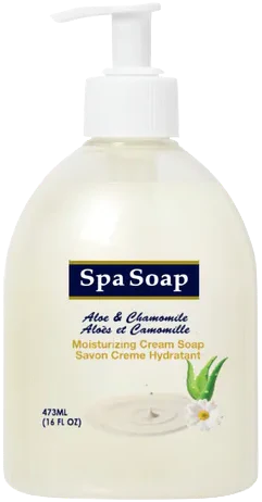 Spa Soap Aloe & Chamomile Moisturizing Cream Soap (473mL) - Quecan