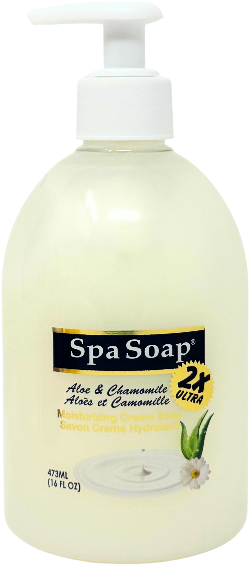 Spa Soap 2x Ultra Aloe & Chamomile Moisturizing Cream Soap (473ml) - Quecan
