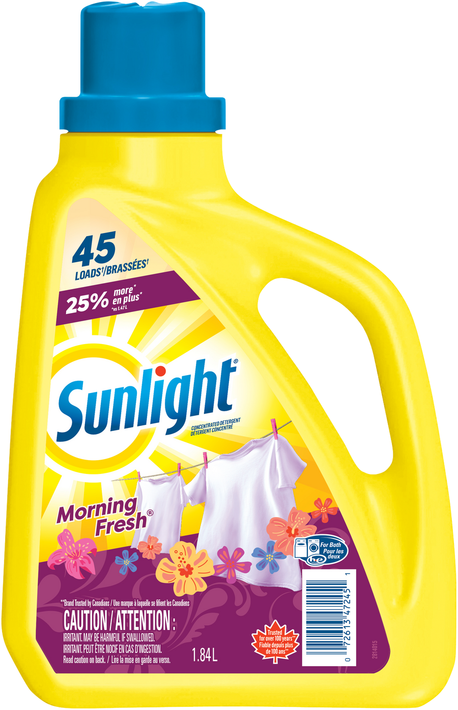 Sunlight Morning Fresh Concentrated Detergent 45 Loads (1.84 L) - Quecan