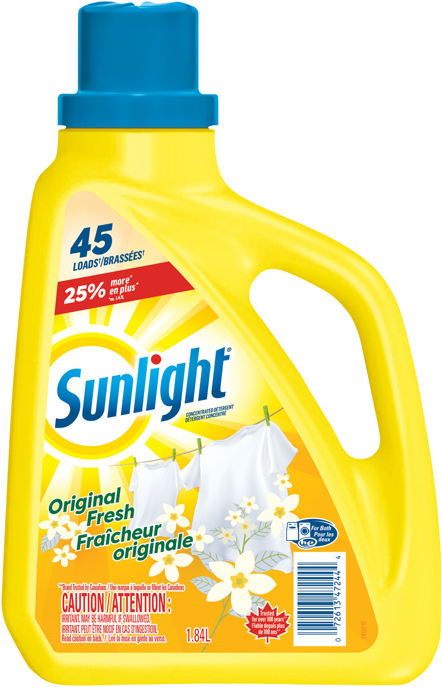 Sunlight Original Fresh Concentrated Detergent 45 Loads (1.84L.) - Quecan